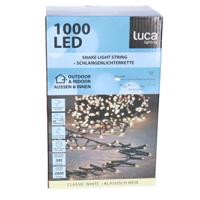 Clusterverlichting lichtsnoer - 1000 led lampjes - helder wit - 20 m - kerstverlichting