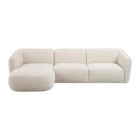 Haluta - Hoekbank Leiden - 280x152x75 - Links - Crème
