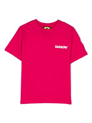 Barrow kids T-shirt met logoprint - Roze
