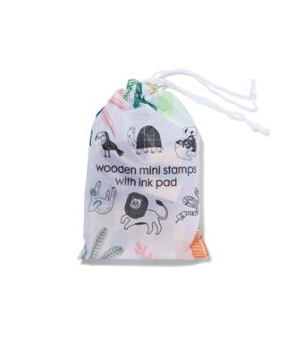 HEMA Houten Mini Stempels Dieren Met Stempelkussen