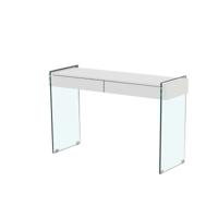 Wandtafel DKD Home Decor Wit Transparant Kristal Hout MDF 120 x 40 x 76 cm (1 Stuks)