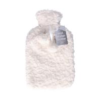 Warmwaterkruik - met zachte pluche hoes - wit - 2L - kruik Warmwaterkruik - met zachte pluche hoes - wit - 2L - kruik
