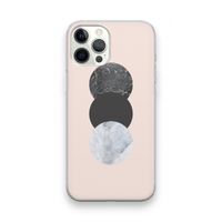 Marmeren cirkels: iPhone 12 Pro Max Transparant Hoesje