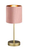 Fischer & Honsel NachtkastlampjeAura roze velvet - 50493