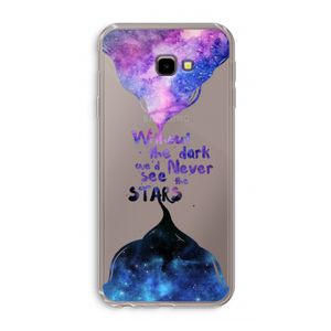 Stars quote: Samsung Galaxy J4 Plus Transparant Hoesje