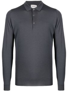 John Smedley polo Belper en laine - Gris