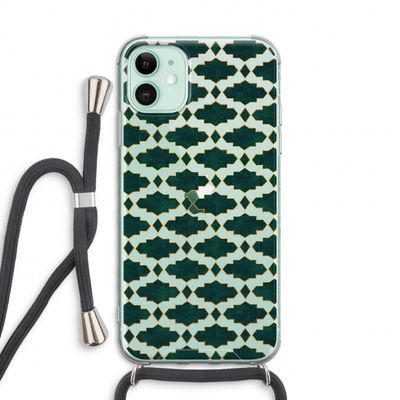 Moroccan tiles: iPhone 11 Transparant Hoesje met koord