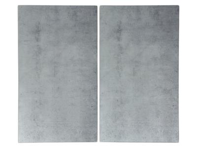 SILVERCREST 2 Glazen inductiebeschermers (Beton)