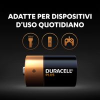 2x Duracell D Plus batterijen alkaline LR20 MN1300 1.5 V   - - thumbnail