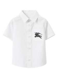 Burberry Kids chemise à motif Equestrian Knight - Blanc