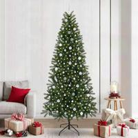 VidaXL Kunstkerstboom met 300 led met standaard groen 240 cm pe en pvc