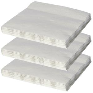 Feest servetten - 80x - zilvergrijs - 3 laags - 33 x 33 cm