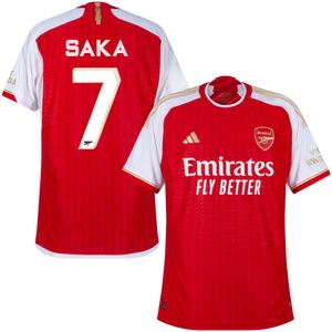 Arsenal Authentic Heat.RDY Shirt Thuis 2023-2024 + Saka 7 (Cup Bedrukking)