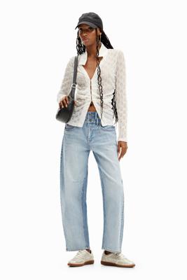 Balloon Jeans dubbele taille - BLUE - 44