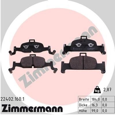 Remblokkenset, schijfrem 224021601