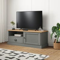 Tv-meubel VIGO 106x40x40 cm massief grenenhout grijs