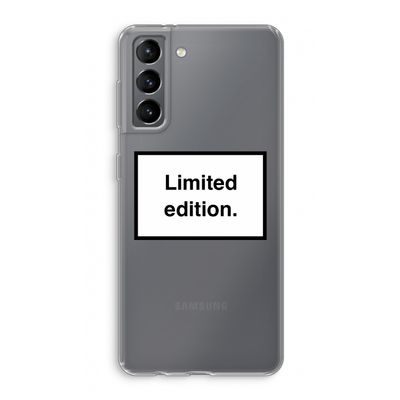Limited edition: Samsung Galaxy S21 Transparant Hoesje