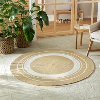 Jute Vloerkleed Braids - Rond - Beige maat: xcm - materiaal: Polypropyleen - Dekbed-Discounter.nl