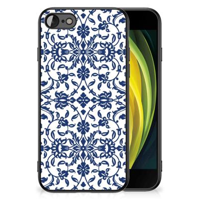 iPhone SE 2022 | SE 2020 | 7/8 Bloemen Hoesje Flower Blue