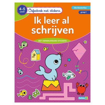 Deltas Oefenboek met stickers - ik leer al schrijven (4-5 jaar)