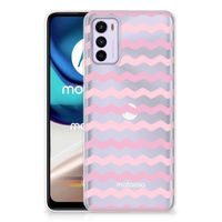 Motorola Moto G42 TPU bumper Waves Roze