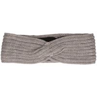 Gebreide winter hoofdband grijs voor dames   - - thumbnail