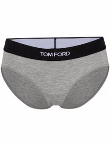 TOM FORD culotte à logo - Gris