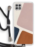 Geo #2: Samsung Galaxy A22 4G Transparant Hoesje met koord