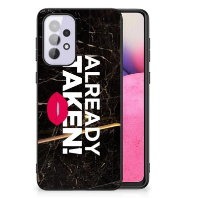 Samsung Galaxy A33 5G | Telefoon Hoesje | met tekst Already Taken Black