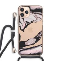 Roze stroom: iPhone 11 Pro Transparant Hoesje met koord