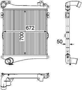 Intercooler, inlaatluchtkoeler CI179000P