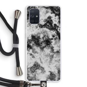 Onweer: Samsung Galaxy A71 Transparant Hoesje met koord