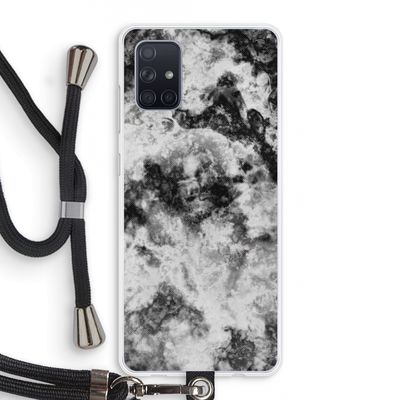 Onweer: Samsung Galaxy A71 Transparant Hoesje met koord
