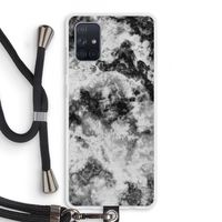 Onweer: Samsung Galaxy A71 Transparant Hoesje met koord