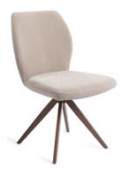 Jesper Home Draaibare Eetkamerstoel 'Ikata' Turn Brown, kleur Sand Strand
