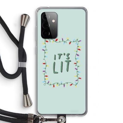 It's Lit: Samsung Galaxy A72 5G Transparant Hoesje met koord