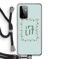 It's Lit: Samsung Galaxy A72 5G Transparant Hoesje met koord