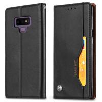 Knead huidtextuur horizontaal Flip lederen case voor Galaxy Note9 met foto frame & houder & kaartsleuven & portemonnee (zwart)