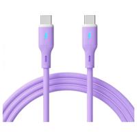 Akyga AK-USB-70 USB-kabel USB-C stekker, USB-C stekker 1 m Violet