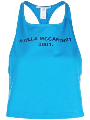 Stella McCartney débardeur à logo imprimé - Bleu