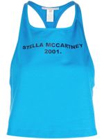 Stella McCartney débardeur à logo imprimé - Bleu - thumbnail