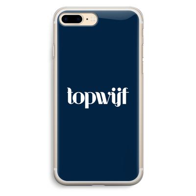 Topwijf Navy: iPhone 7 Plus Transparant Hoesje