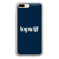Topwijf Navy: iPhone 7 Plus Transparant Hoesje