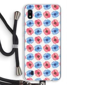 Klaproosjes: Samsung Galaxy A10 Transparant Hoesje met koord
