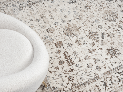 Laagpolig Vintage Vloerkleed Mila Cream-160 x 230 cm