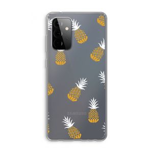 Ananasjes: Samsung Galaxy A72 Transparant Hoesje