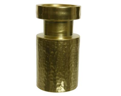 Kandelaar aluminium d9.5h18.5cm gd - Ksd