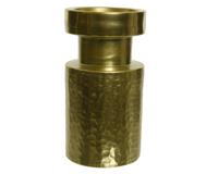 Kandelaar aluminium d9.5h18.5cm gd - Ksd