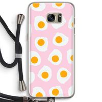 Dancing eggs: Samsung Galaxy S7 Edge Transparant Hoesje met koord