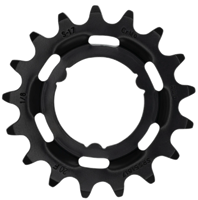 Tandwiel KMC Voor Shimano 17T O-MO Staal 1/8 inch - Zwart